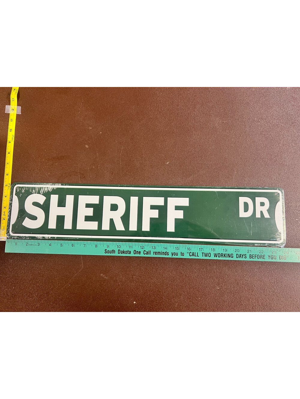 Sheriff Dr 5x24 Aluminum Metal Street Sign Green Law Enforcement Decor